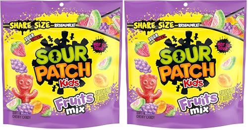 Grab 2-Pack Deal on SOUR PATCH KIDS Fruits Mix Candy – Perfect for Sharing!